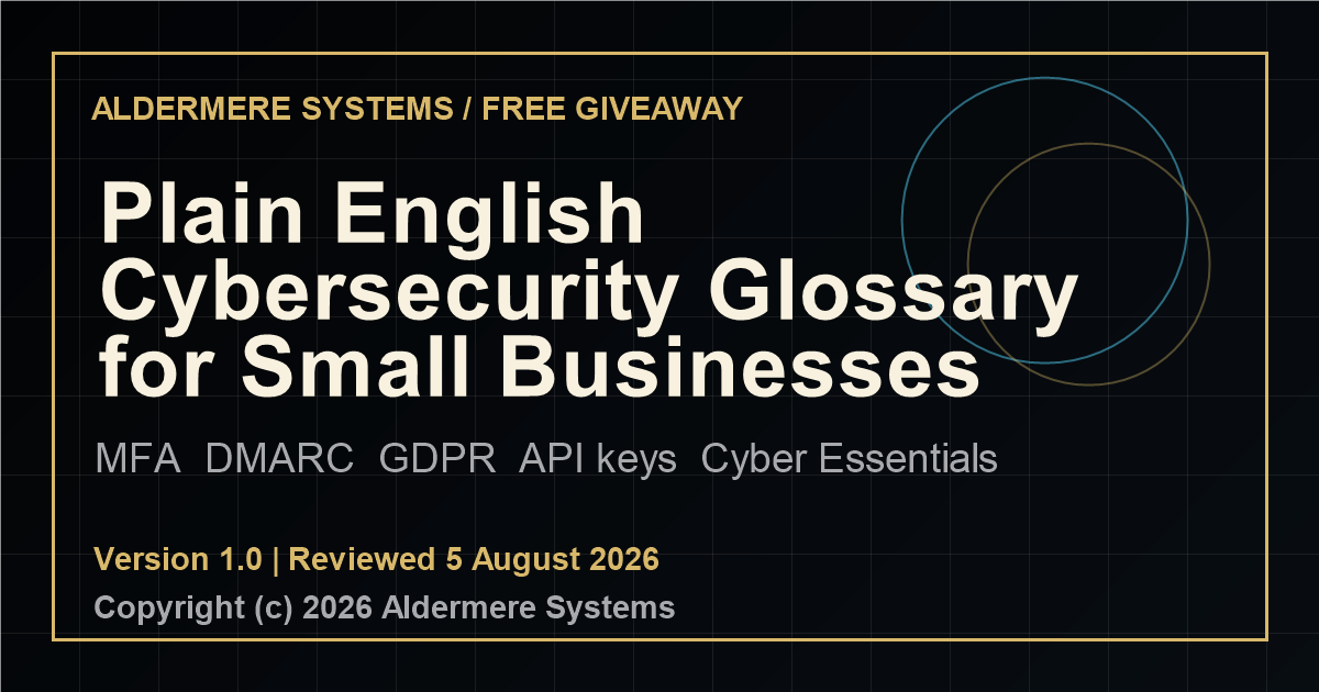 Plain English Cybersecurity Glossary for Small Businesses